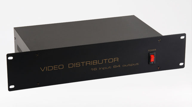 16路视频分配器1分4|机柜式16进64出视频分配器