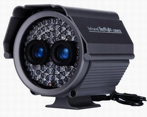 双镜头红外防水摄像机