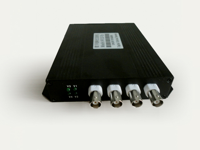 四路视频+一路反向数据光端机