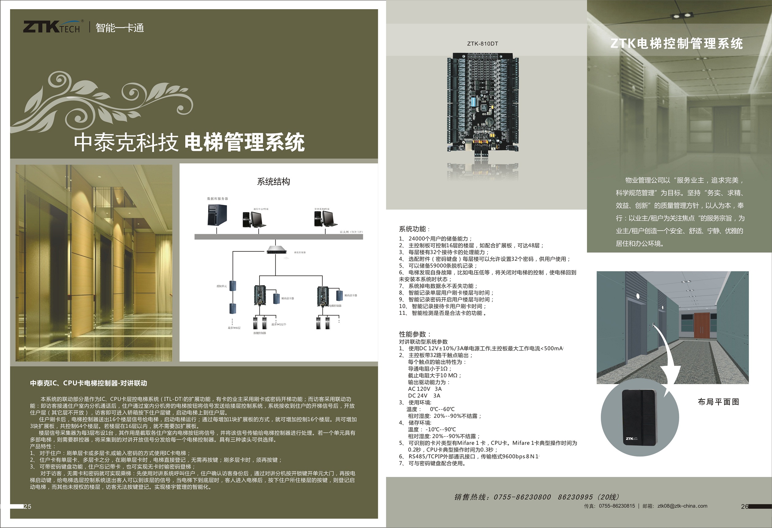 中泰克智能电梯控制系统
