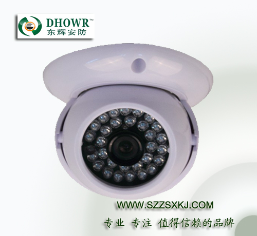 三维旋转红外半球摄像机