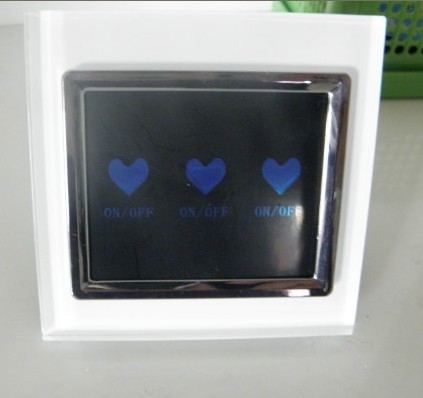 三路|水晶面板--爱琪智能墙壁开关