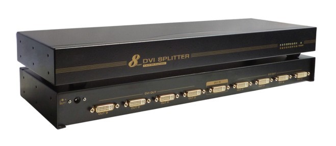 也仁DVI分配器DVI一分八 DVI一进八出 DVI一拖八