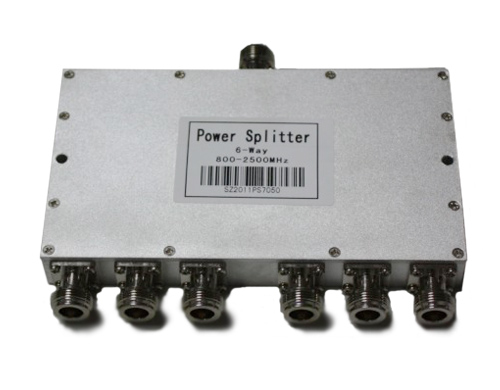 800-2500Mh 一分六功分器