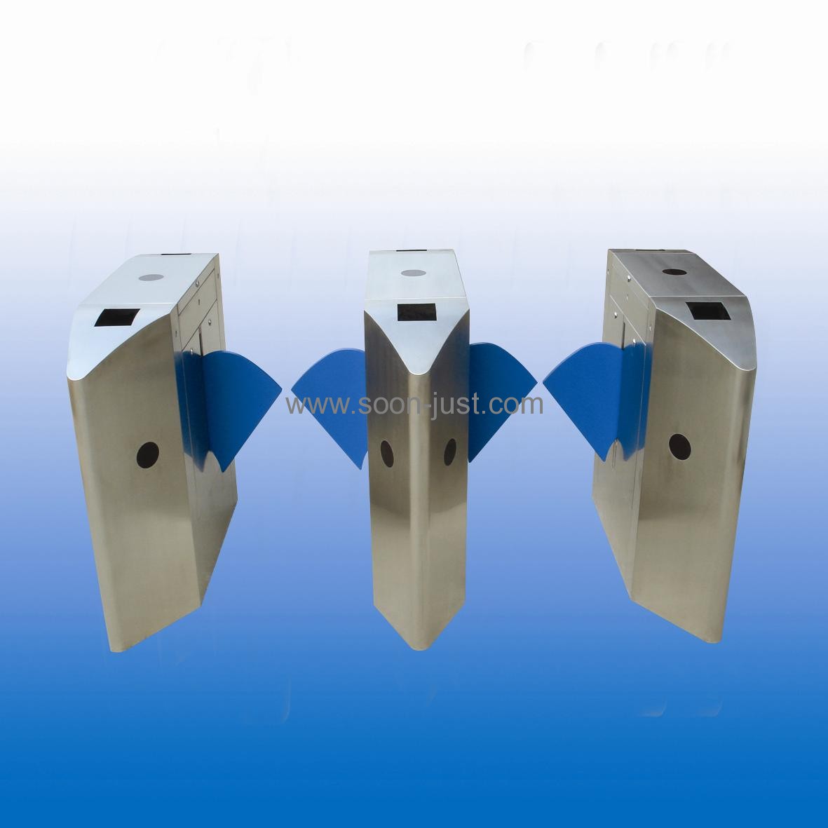 桥式尖角弧形翼闸