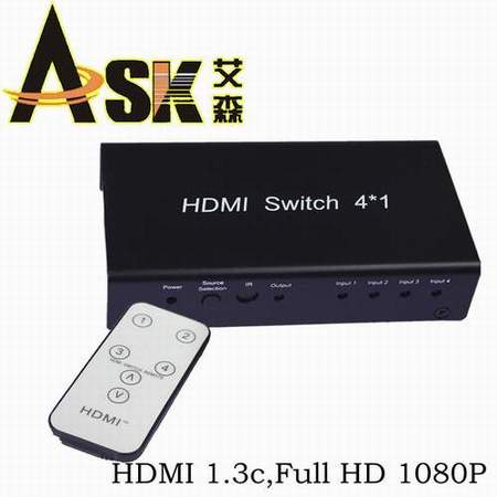 HDMI切换器4切1