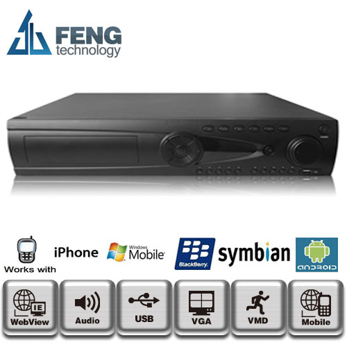 16路环通全实时D1硬盘录像机3G WIFI 自带域名