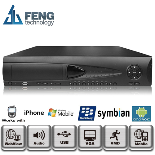 8路全实时D1硬盘录像机DVR 环通输出 3G WIFI 自带域名