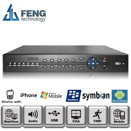 4路全实时D1硬盘录像机DVR /高清/手机监控/网络远程 /报警