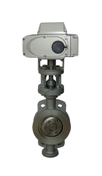 DHB系列电动硬密封调节蝶阀，D973H电动对夹式硬密封蝶阀