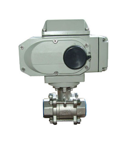 DS系列电动三片式调节阀，Q911电动三片式球阀