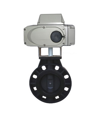 DUO系列UPVC电动蝶阀，D911S电动UPVC蝶阀