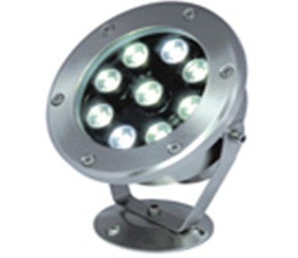 供应内控七彩水底灯12*1w