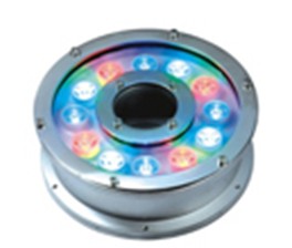 厂家供应圆形喷泉灯12*1w