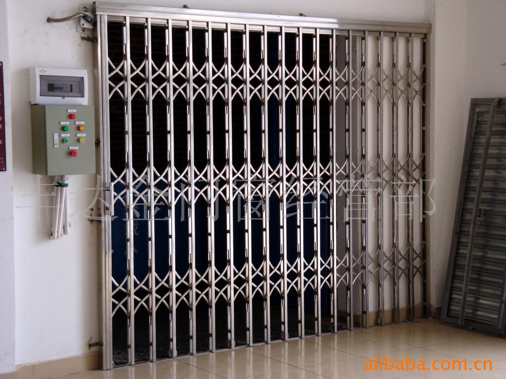 深圳不锈钢拉闸门，深圳不锈钢伸缩门