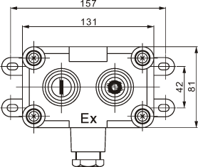 BZA53(LA53)防爆控制按钮外型尺寸2