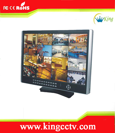 促销19'' LCD DVR16路数字硬盘录像机一体机