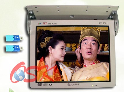 欧视卡品牌 15寸车载广告机 支持1080P高清RMVB节目