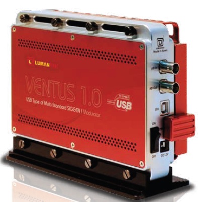 可测灵敏度的便携式数字电视调制器