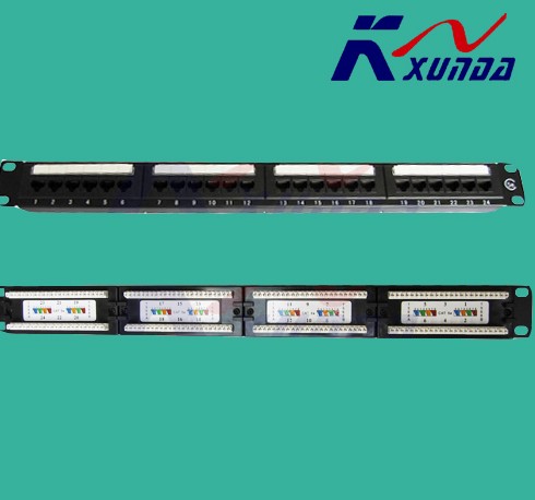 产品名称：24口超五类模块化配线架