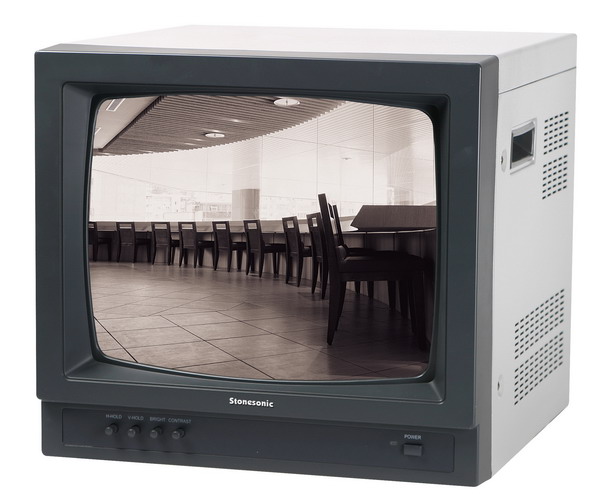 响石17寸黑白监视器