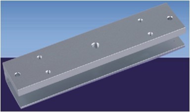 玻璃门U型磁力锁支架