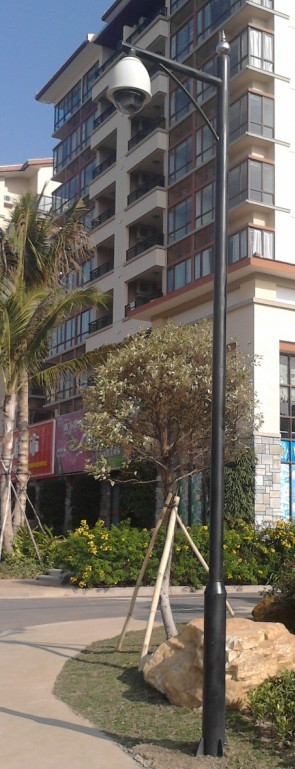 道路、小区、摄像机监控立杆