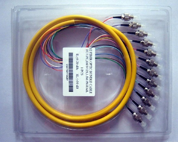 12芯光纤尾纤电信级，12芯FC束状尾纤电信级，12芯SC束状尾纤