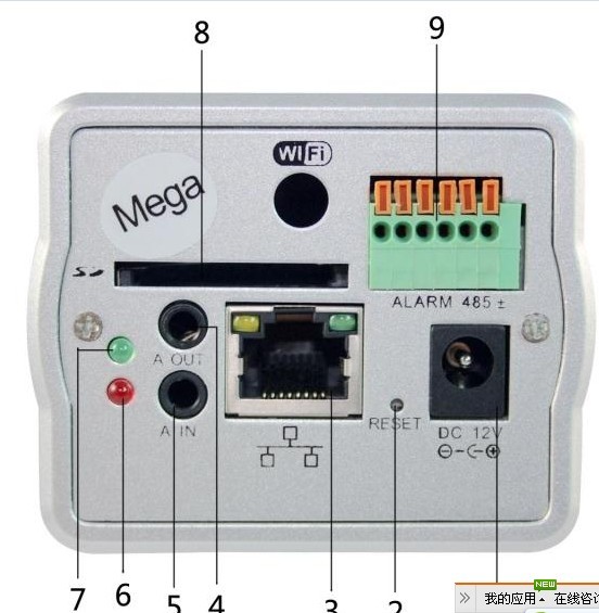 H.264 无线IP网络摄像机