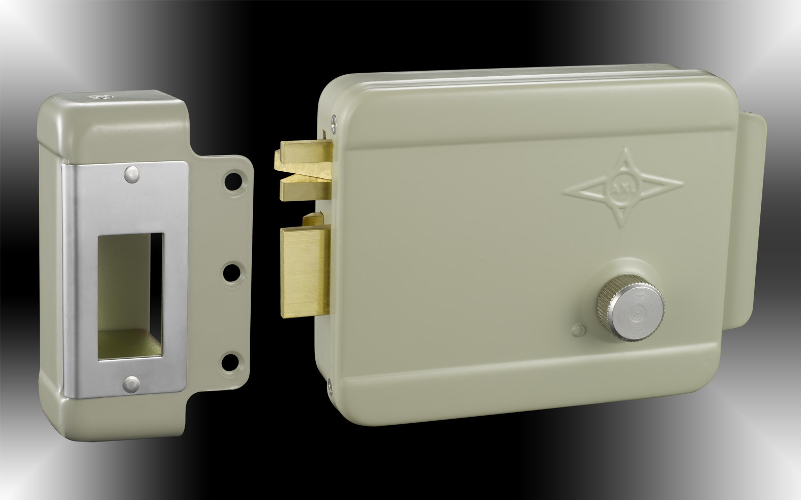 安星喷漆单头电控锁左