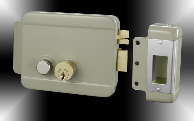 安星喷漆双头右电控锁