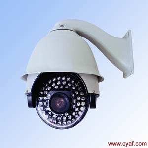 江门监控系统的安装，一体化智能红外匀速球摄像机