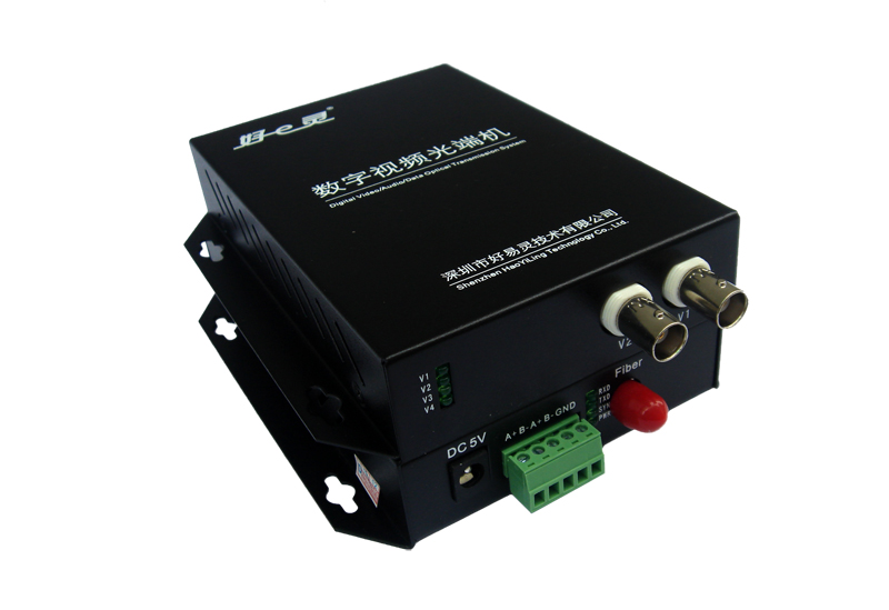 2路正向视频+1路反向数据光端机