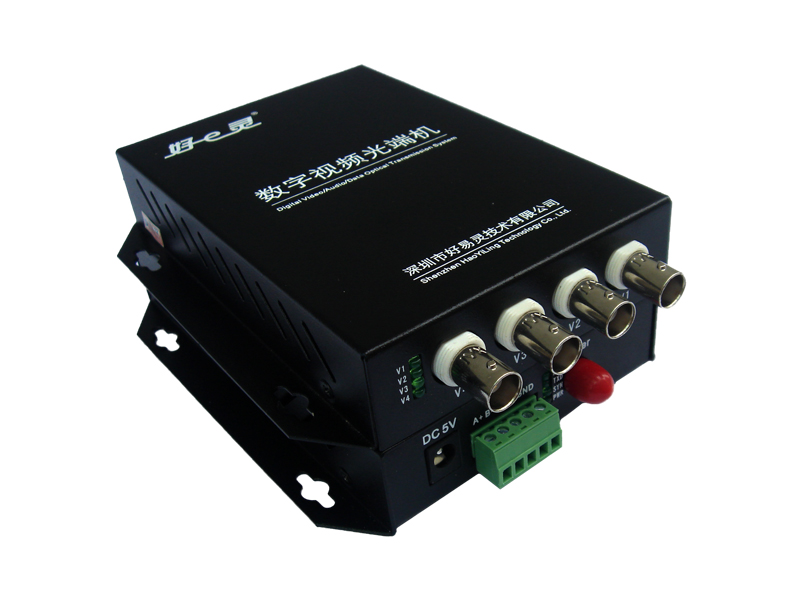 4路正向视频+1路反向数据光端机