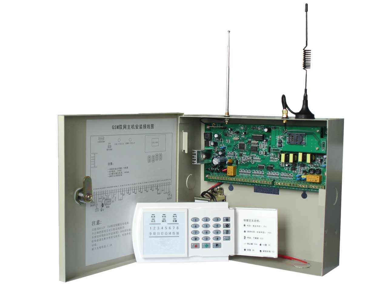 防盗报警器，联网报警主机，GSM双网智能主机
