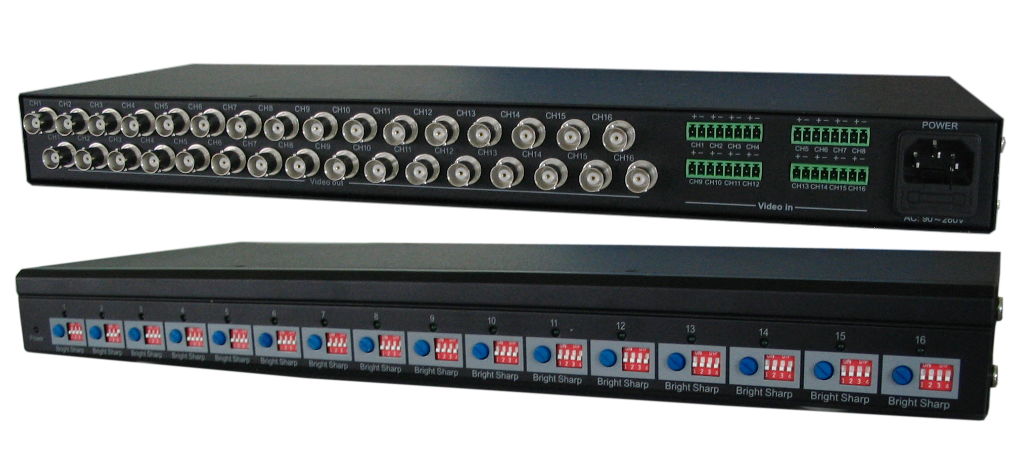 2000M 16路有源双绞线传输器