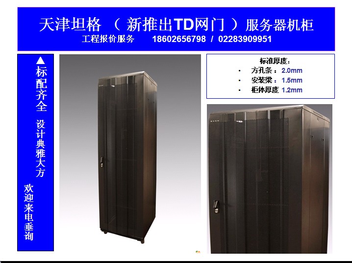 天津坦格机柜 AD GW型网络服务器机柜 标配齐全 价格优惠