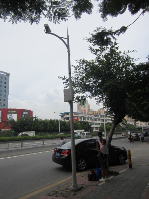 圆锥形监控立杆、圆杆立柱