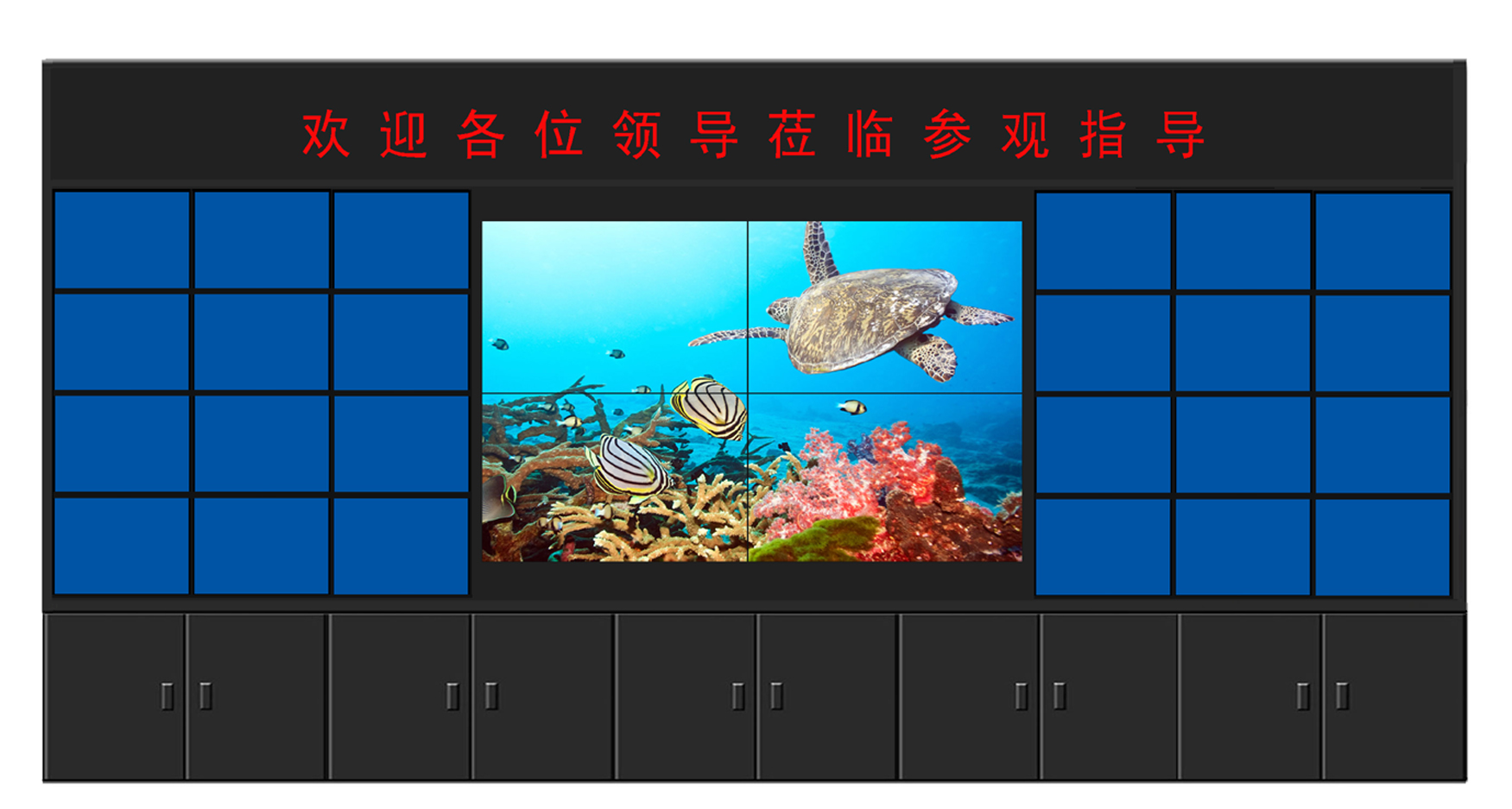 46寸三星DID6.7mm超窄边高亮度无缝液晶拼接墙