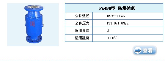 FA49H型防爆波阀