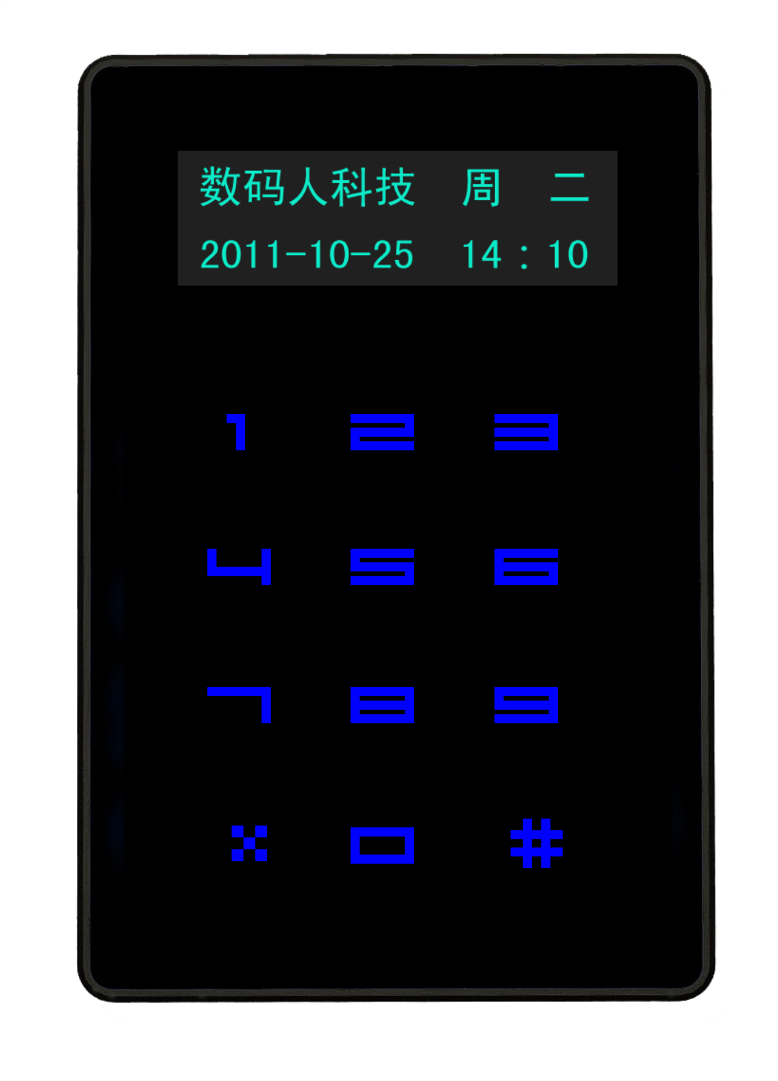 光触摸液晶读卡器