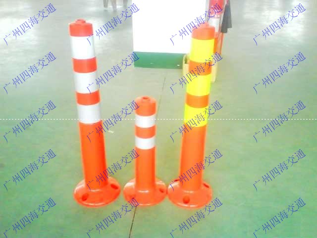 南宁反光柱、来宾柔性柱、标柱、弹力柱、PVC警示柱、PU立柱
