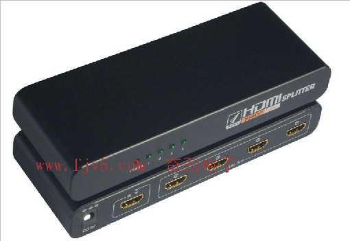 超低价奋劲4口HDMI分配器/一分四高清分配器