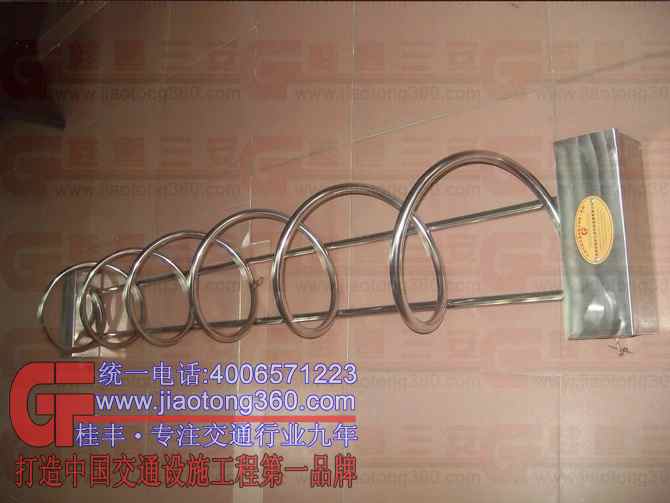 不锈钢螺旋式自行车停放架