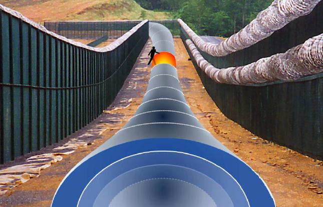 美国西南微波周界报警系列—地埋式泄露电缆