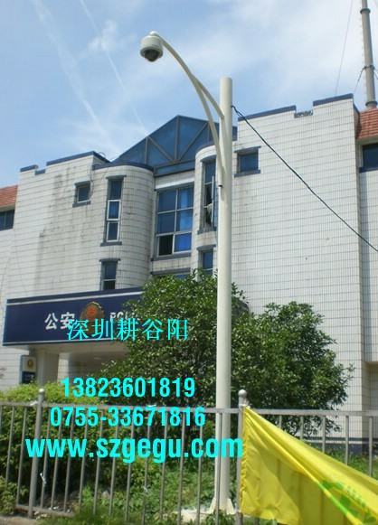 深圳球机立杆、深圳摄像头监控立杆