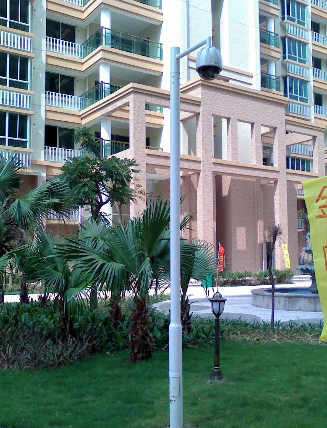 小区监控立杆、高速球监控杆