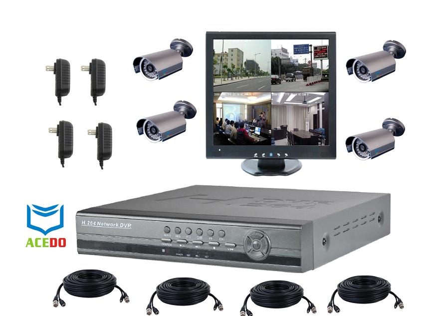4路闭路视频监控系统