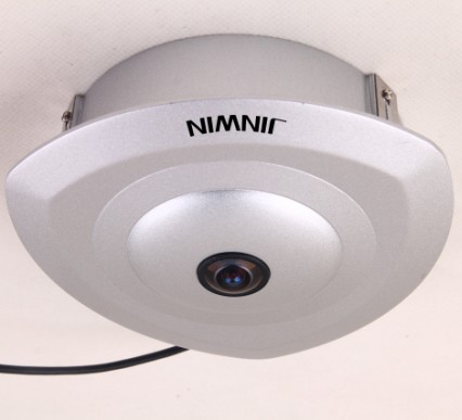 500万高清数字360度全景摄像机（鱼眼镜头实时监控无盲点）