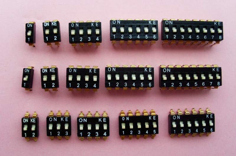 台湾KE各种位数SMD与DIP开关